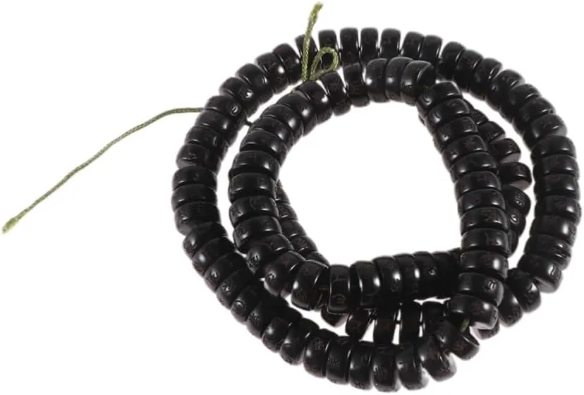 LIFKOME Buddha Beads and Coconut Shell Bangle Handmade Bracelet Buddhist Prayer Beads Necklace