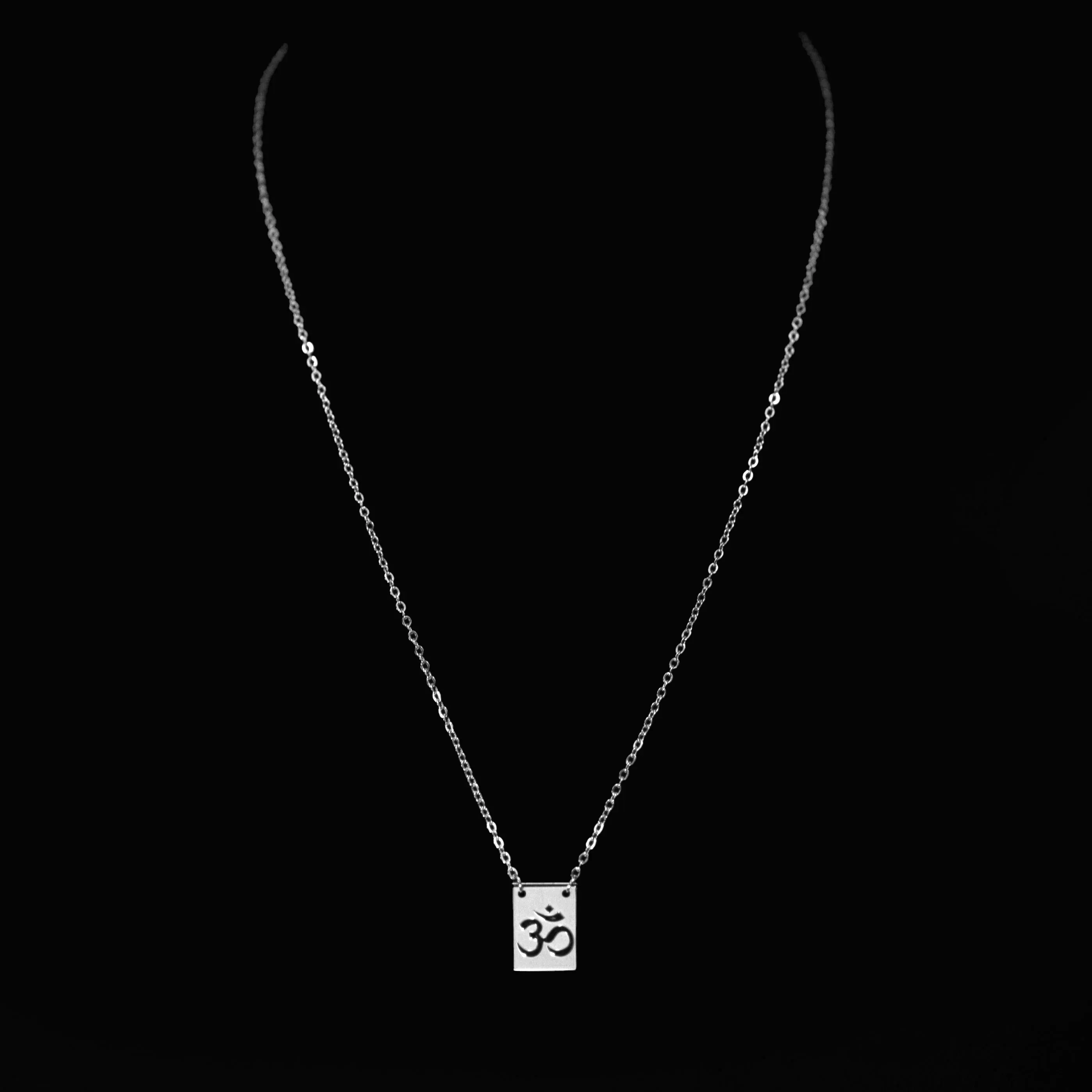 Lázaro Stainless Steel Chain Necklace with Symbolic Pendant