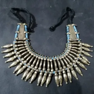 Metal Spikes With Beads Choker Necklace
