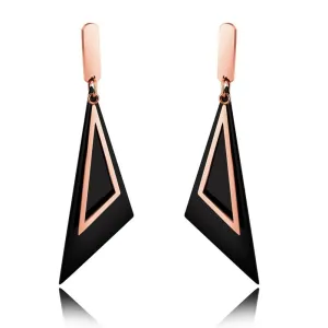Modern Geometric Style Dangle Earrings Duo Scalene