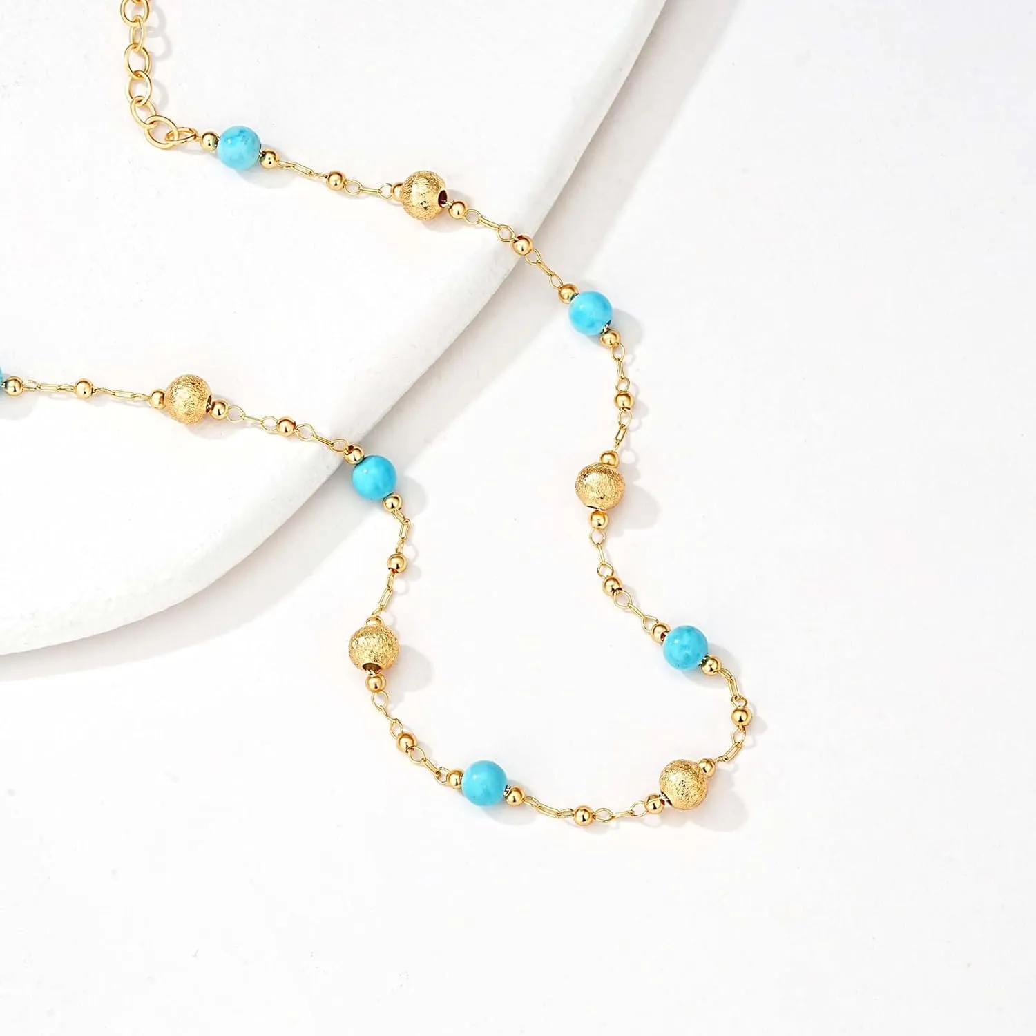 MTMY Gold Plated Anklets for Women - 14K Gold, Green Rose Colorful Cubic Zirconia Tassel Foot Chain Dainty Cute Adjustable Summer Beach Boho Anklets