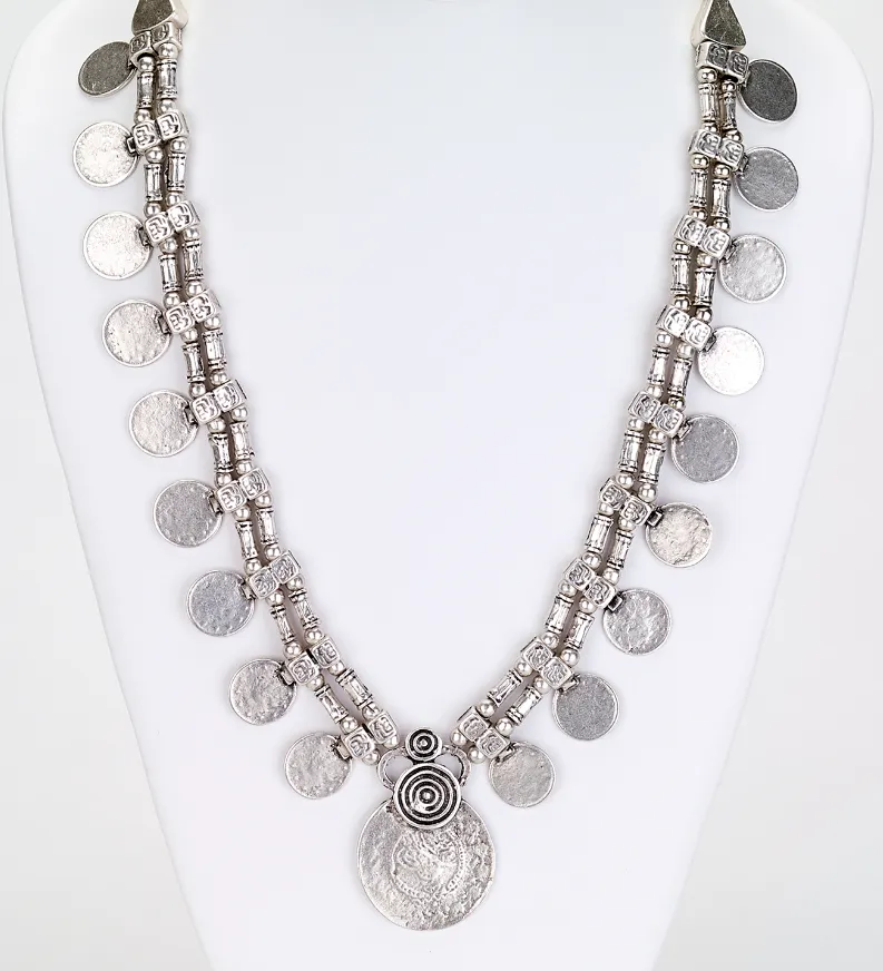Multi Coin Bohemian Necklace