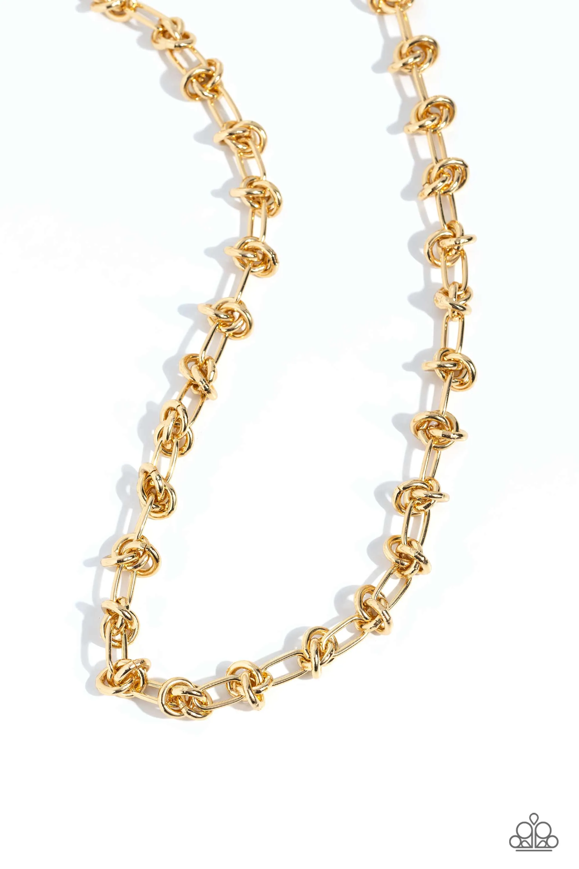Necklaces Knotted Kickoff - Gold N154