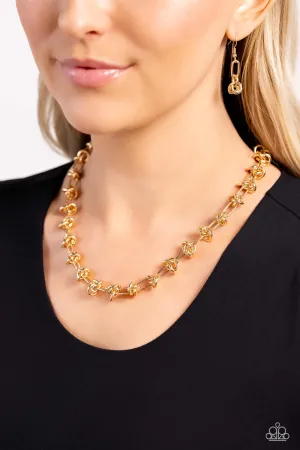 Necklaces Knotted Kickoff - Gold N154