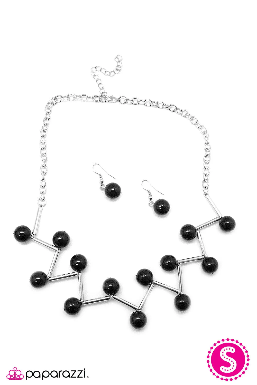 Open Door Jewelry - Connecting The Constellations - Black Necklace - Paparazzi Accessories