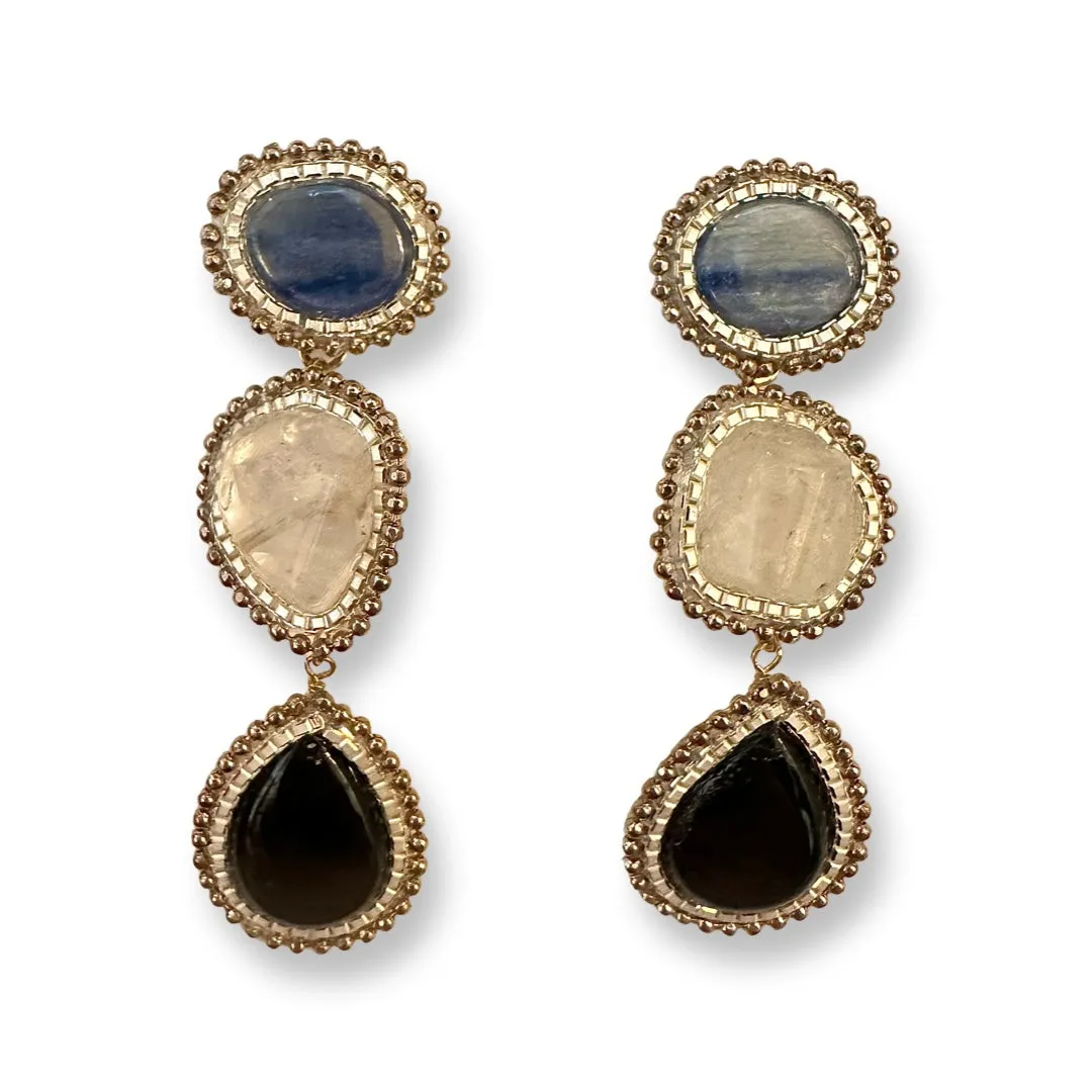 Paige Gemstone Statement Earrings