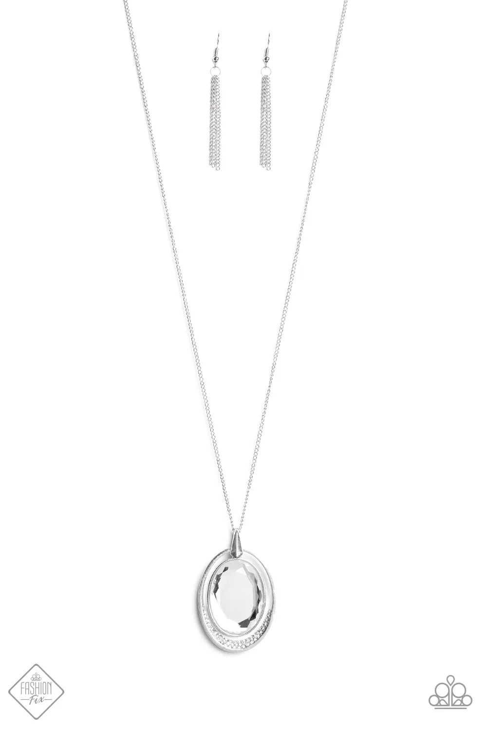 Paparazzi Accessories  - The Fiercely 5th Avenue Collection #FFA-0819 - Fashion Fix White August 2019