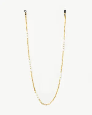 Paperclip Pearl Eyewear Chain