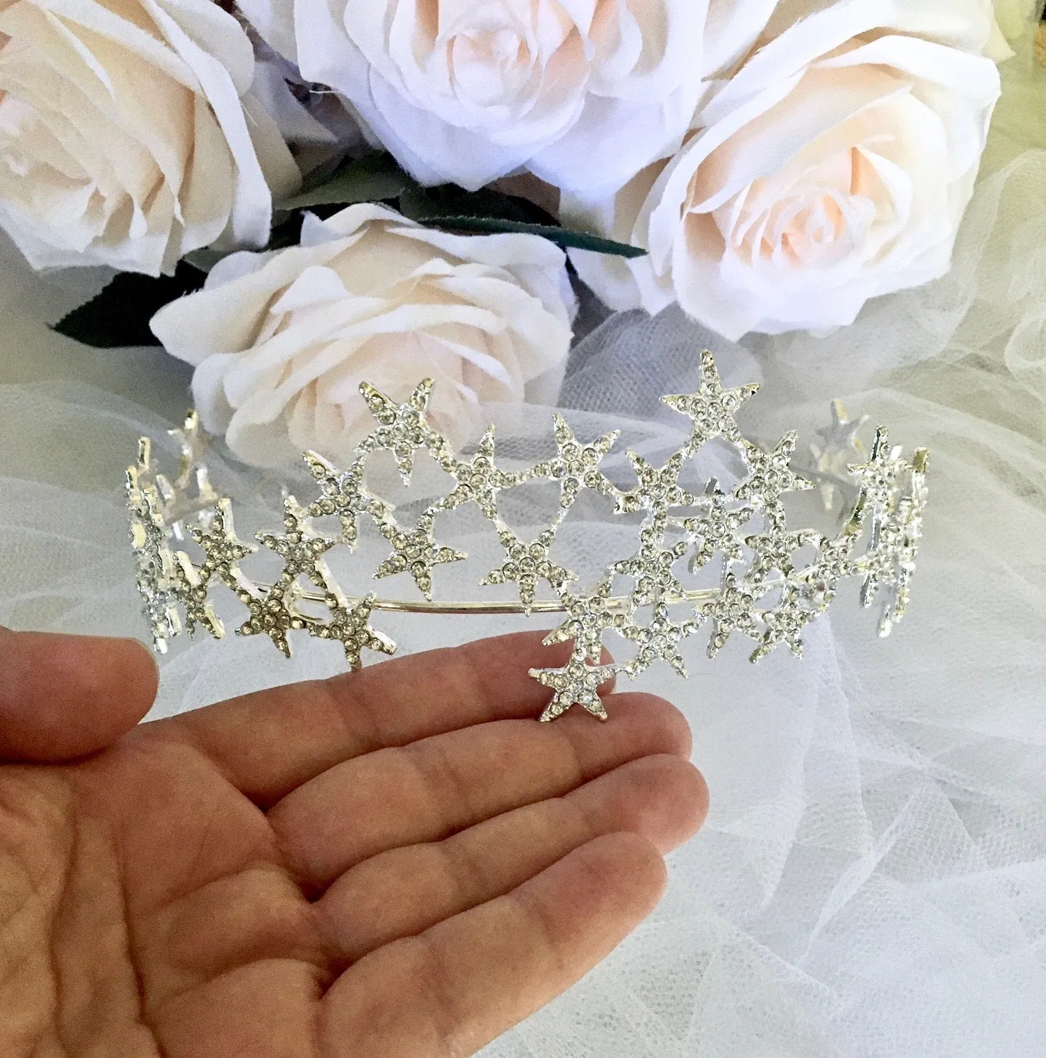 "Étoile" - Star Wedding Tiara / Headband