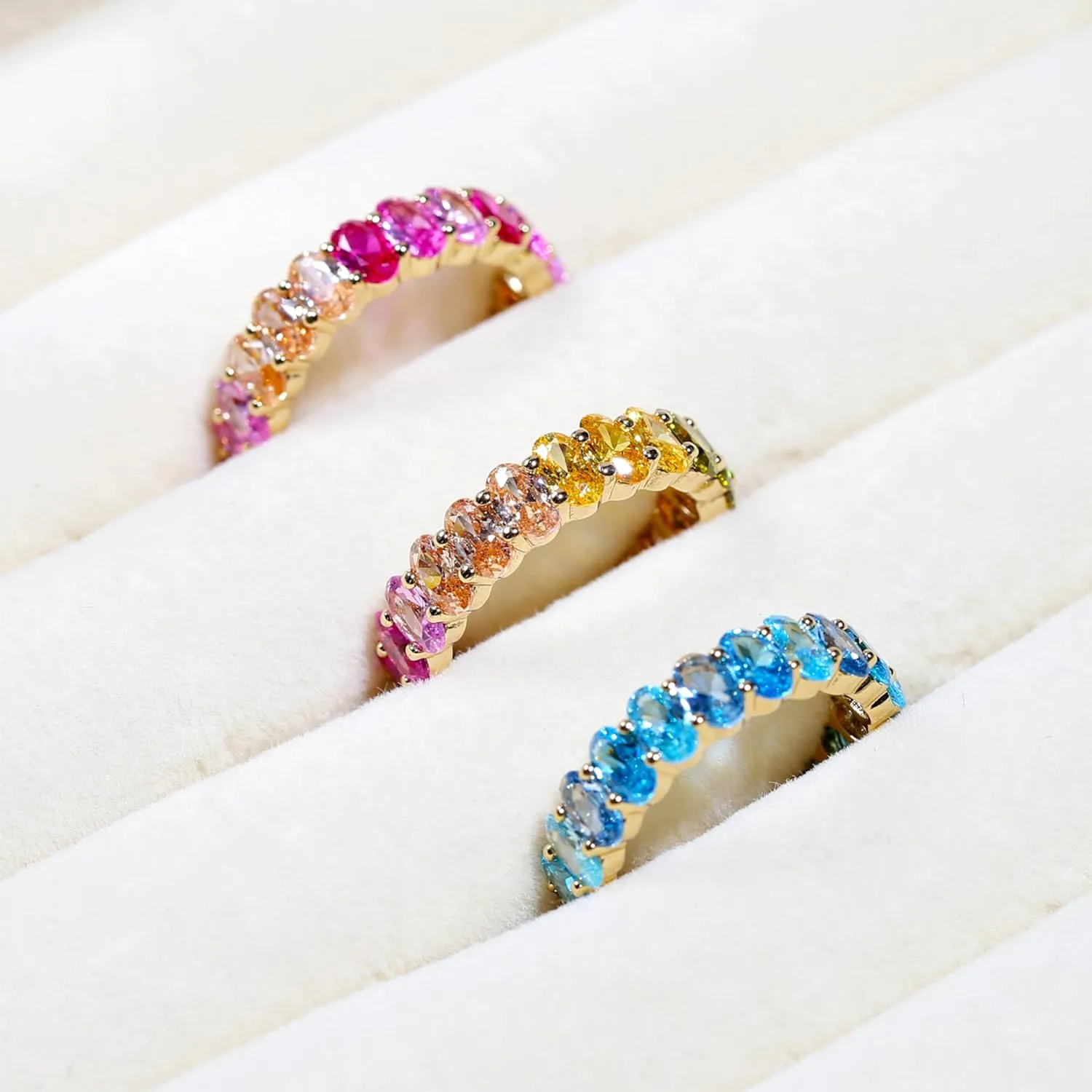 Rocksbox Emily Women's Ring - High Polish Plating with Cubic Zirconia - Premium Quality Jewelry