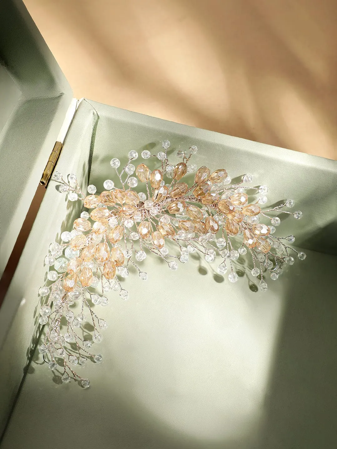 Rubans Silver Plated Crystal Studded Tiara