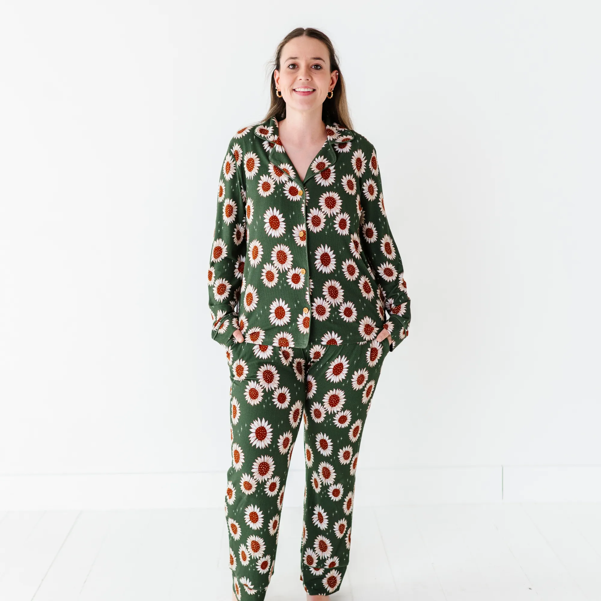 Rustic Blooms Ribbed Mama Luxe Lounge Set