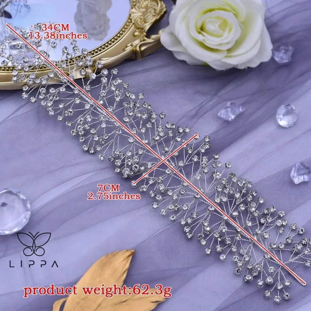 Silver Bride Headband