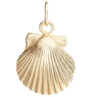 Small Scallop Shell Charm