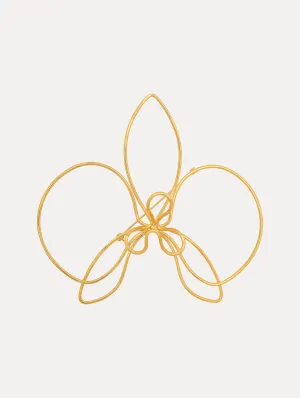 Threaded Orchid Brooch