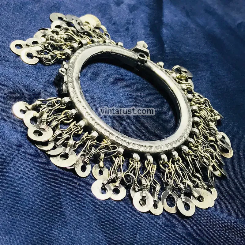Tribal Kuchi Bangles Bracelet With Dangling Tassels