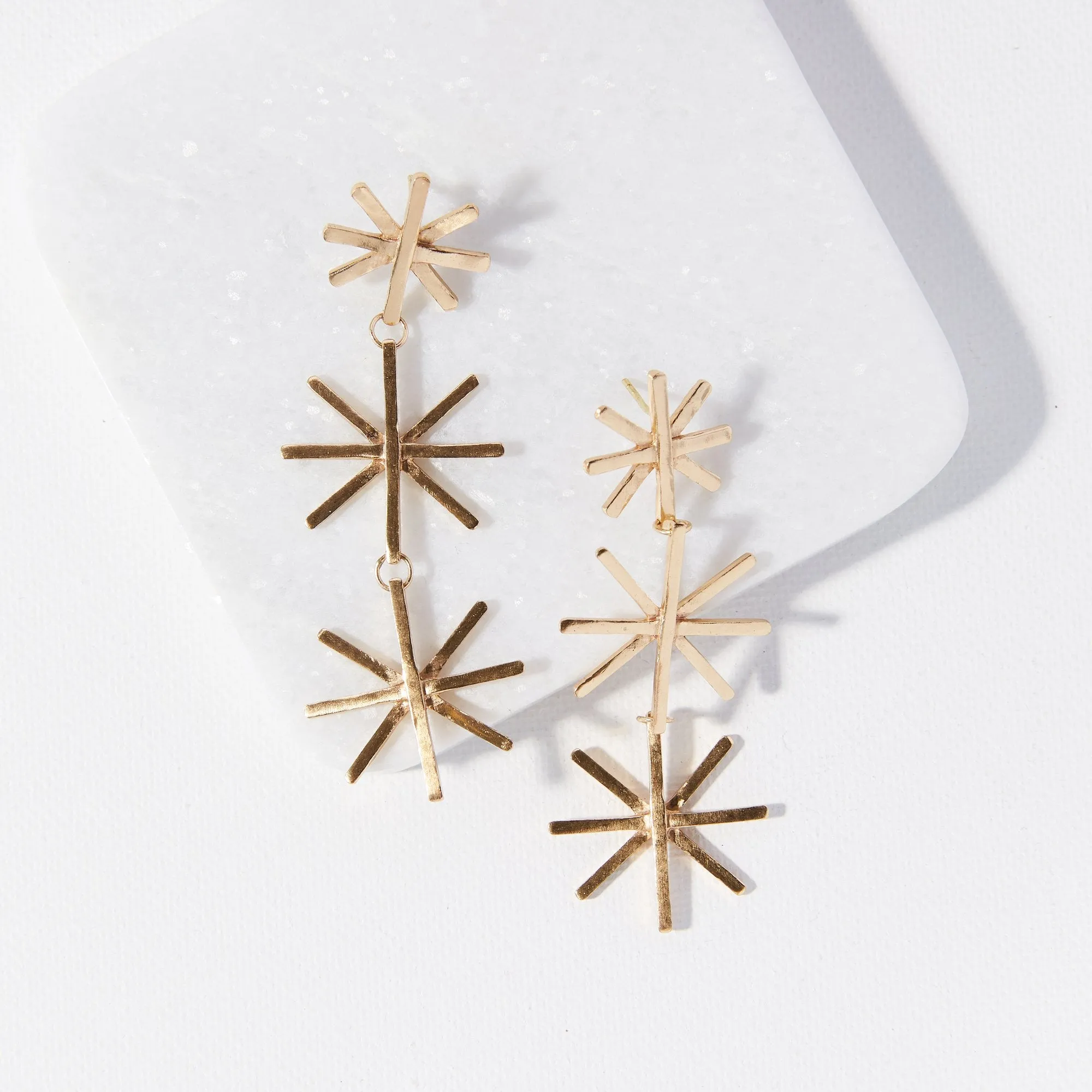 Triple Stick Burst Earring