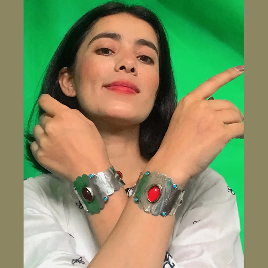 Vintage Ethnic Turkmen Cuff Bracelet
