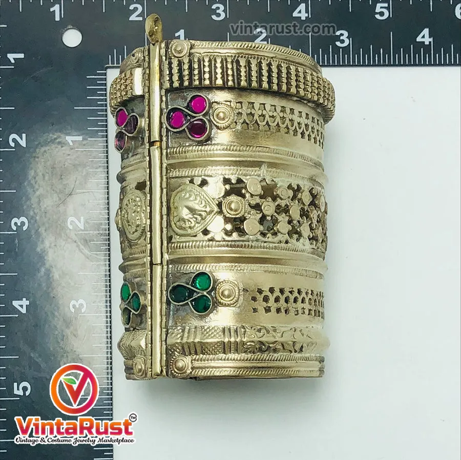 Vintage  Handmade Golden Handcuffs Bracelets