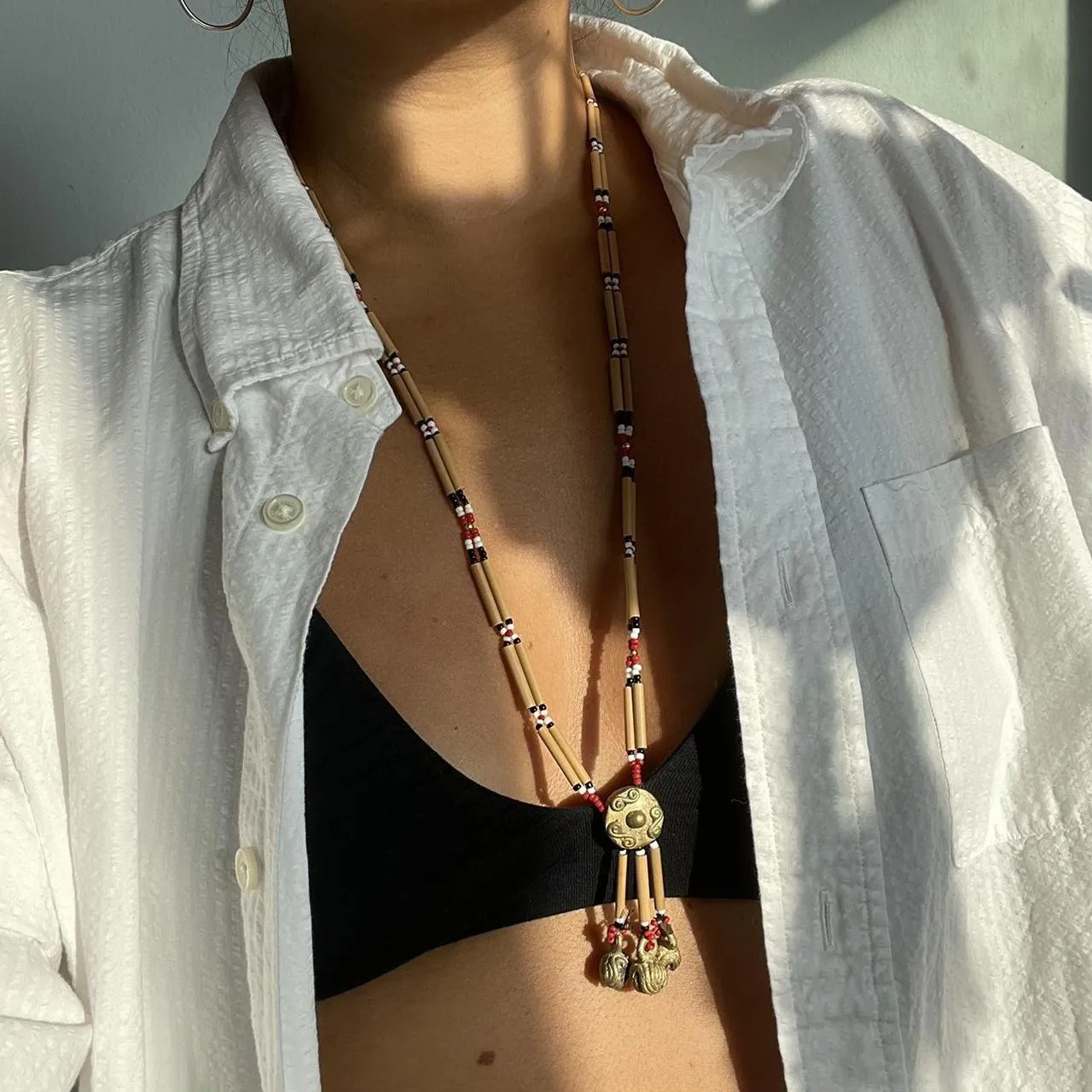 Vintage Hanging Bells Necklace