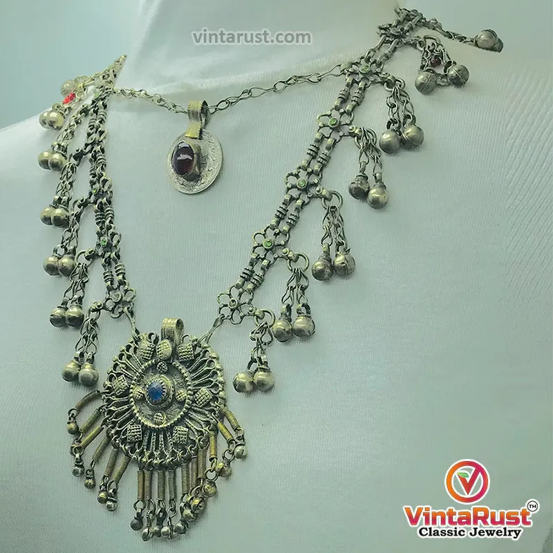 Vintage Kuchi Boho Bib Necklace