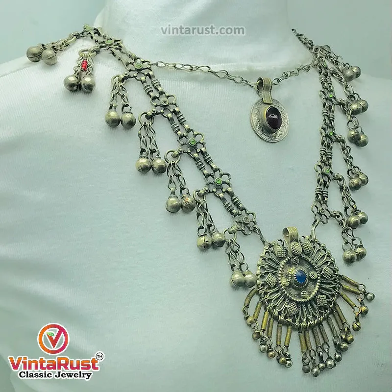Vintage Kuchi Boho Bib Necklace