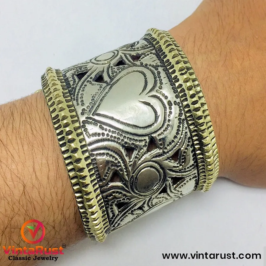 Vintage Statement Boho Tribal Cuff Bracelet