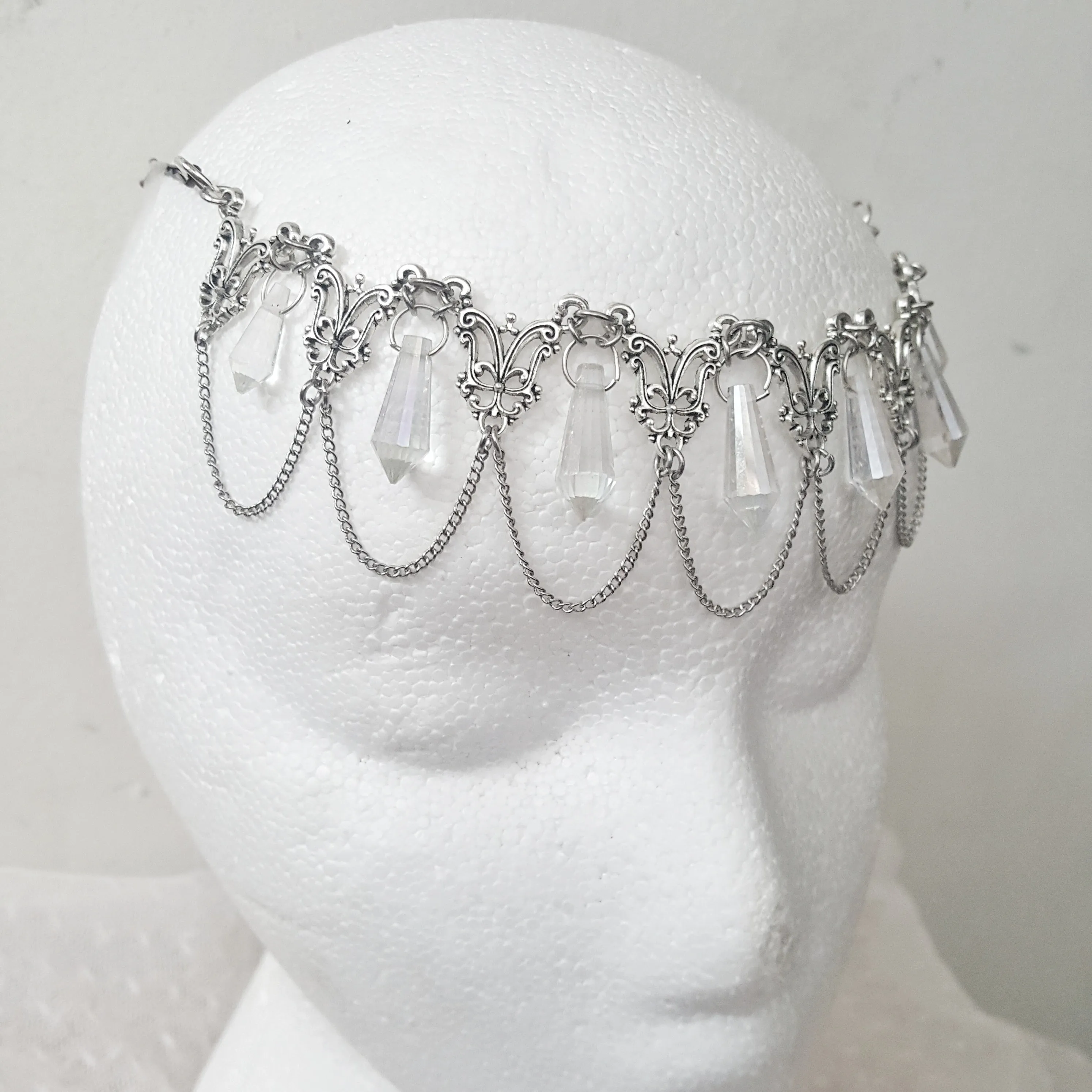 Whimsical Fairy Crown Bridal Hair Jewelry