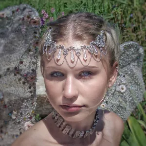 Whimsical Fairy Crown Bridal Hair Jewelry