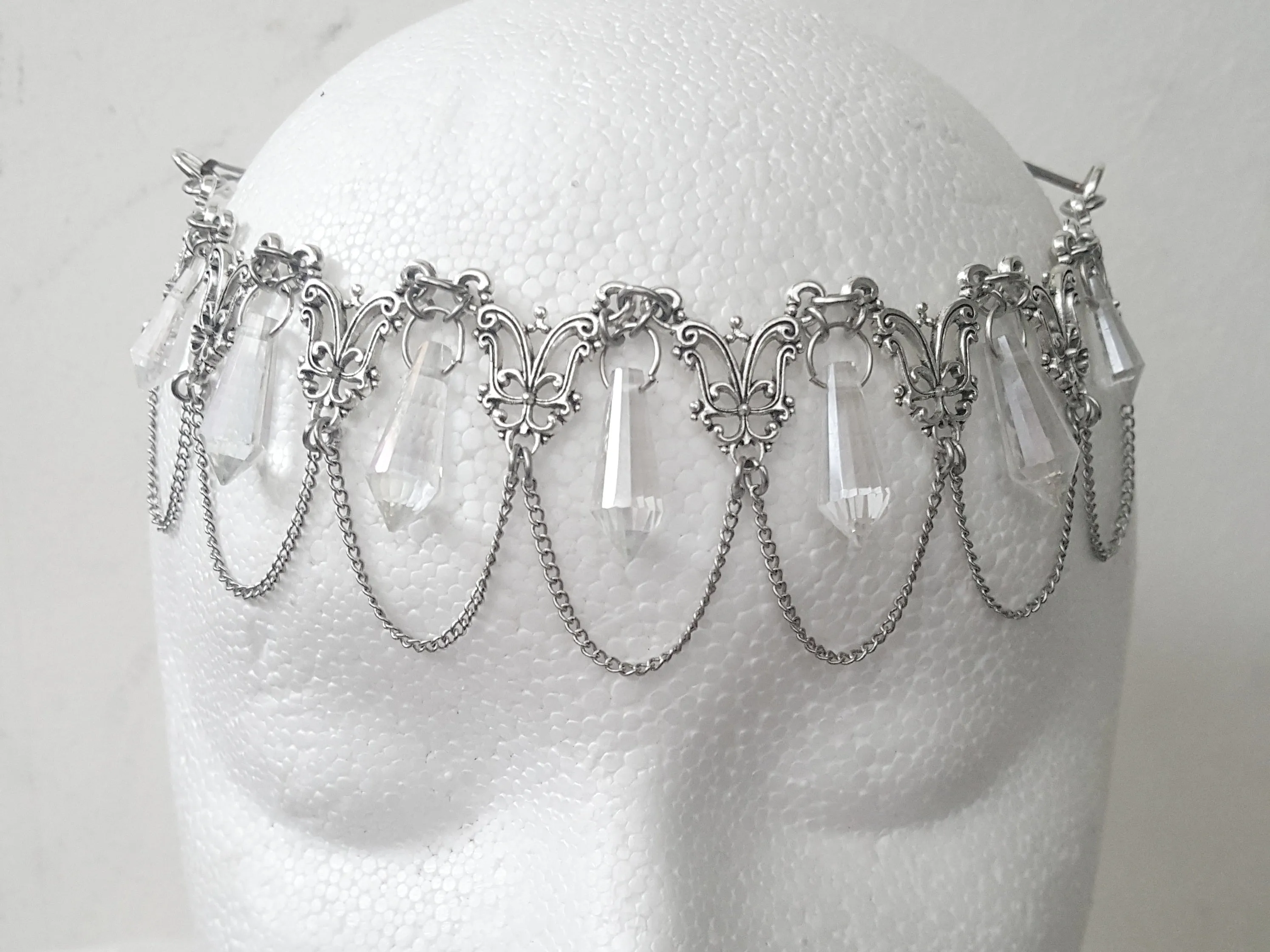 Whimsical Fairy Crown Bridal Hair Jewelry