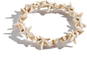 White Starfish Elastic Bracelet, White Beach Handmade Bracelet for Men and Women